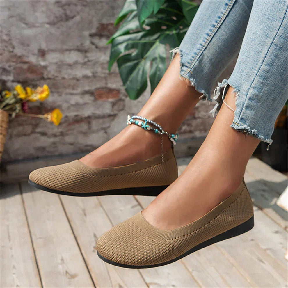 Slip-On Shoes with Memory Foam Insoles and Arch Support, Textured Grip Outsole