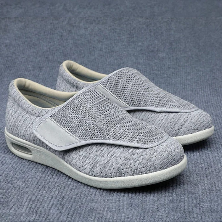 Broad-Fit Supportive Shoes with Adjustable Straps and Triple Padded Insoles for Women