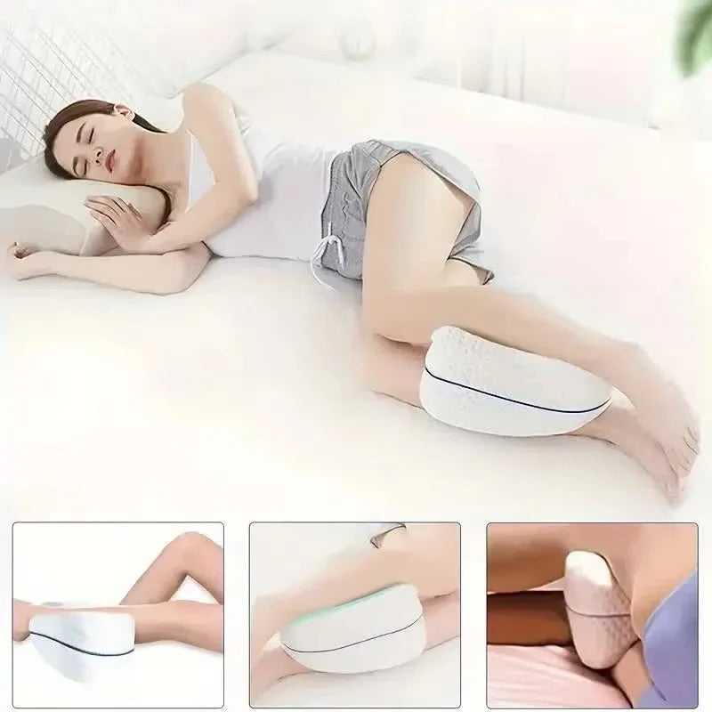 Leg Pillow Covers with Zipper Closure, 2-Pack White