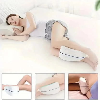 Leg Pillow Covers with Zipper Closure, 2-Pack White