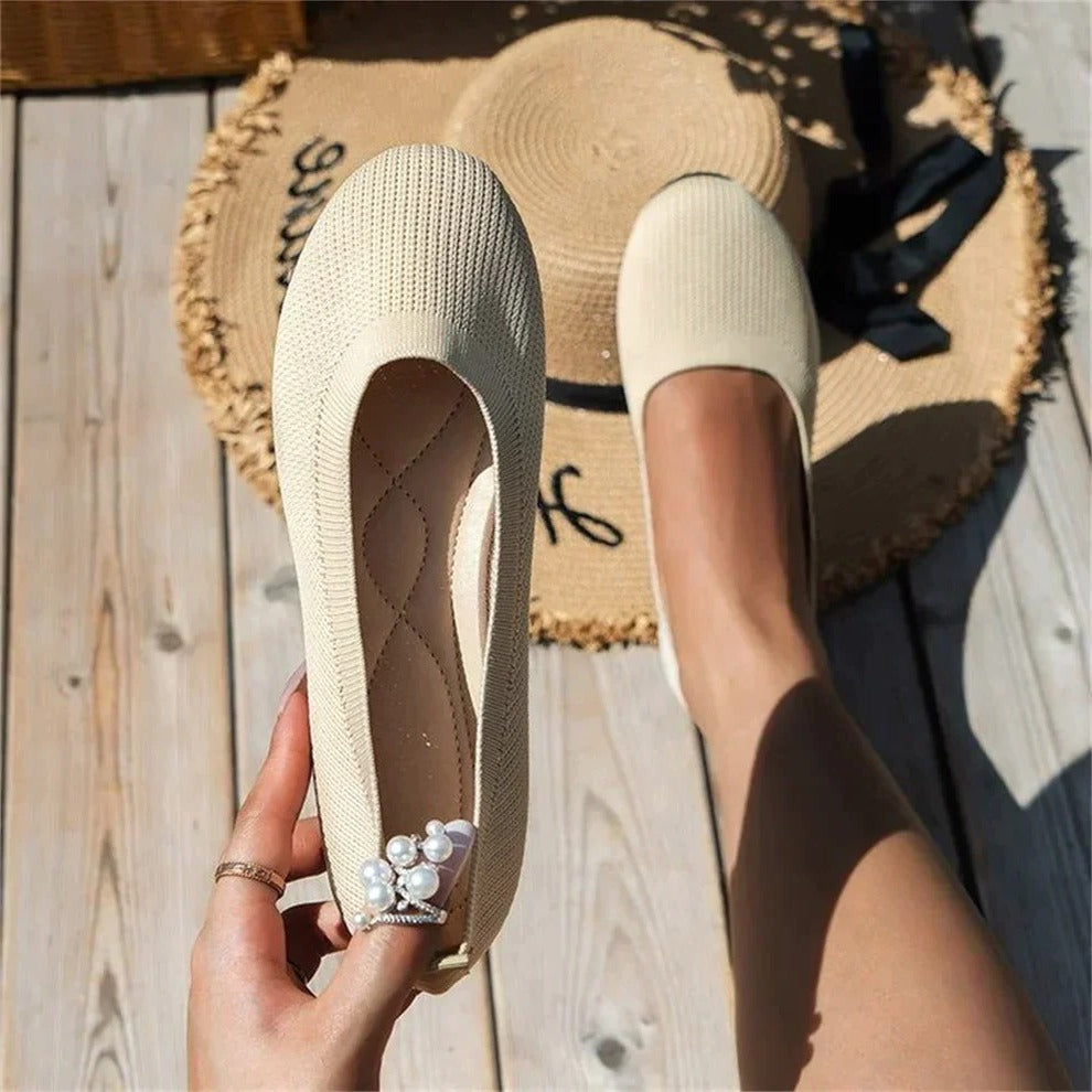 Slip-On Shoes with Memory Foam Insoles and Arch Support, Textured Grip Outsole