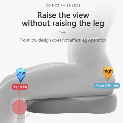 Car Seat Booster Cushion with 3-Inch Height Lift and Contoured Hip Support