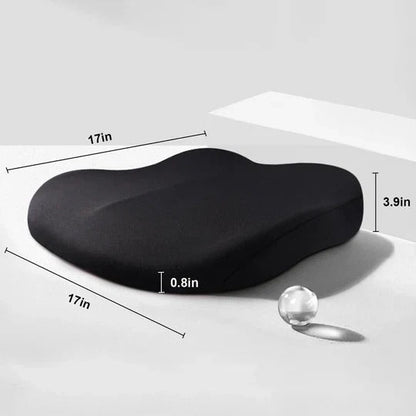 Car Seat Booster Cushion with 3-Inch Height Lift and Contoured Hip Support