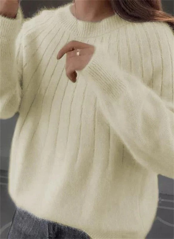 Cashmere Sweater For Women Lightweight Crewneck Long Sleeve Classic Fit