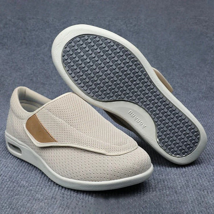 Broad-Fit Supportive Shoes with Adjustable Straps and Triple Padded Insoles for Women