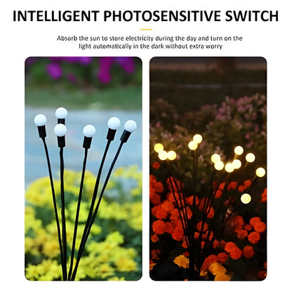 Solar Garden Pathway Light with Flexible Stem and Automatic Dusk Activation
