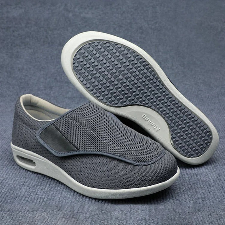 Broad-Fit Supportive Shoes with Adjustable Straps and Triple Padded Insoles for Women