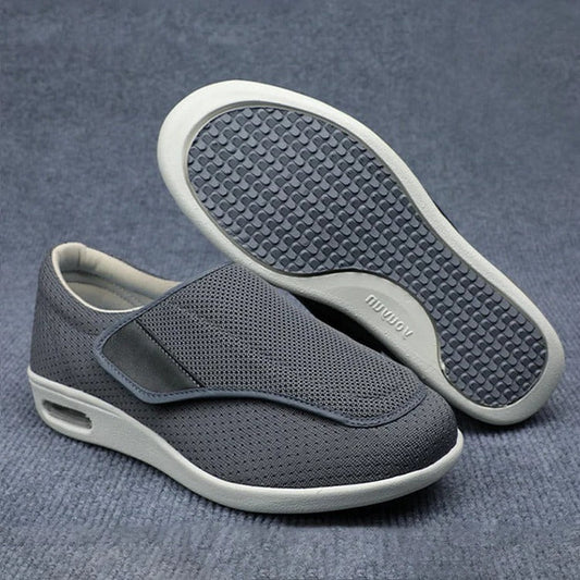 Broad-Fit Supportive Shoes with Adjustable Straps and Triple Padded Insoles for Women