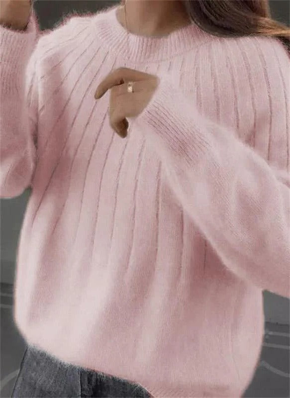Cashmere Sweater For Women Lightweight Crewneck Long Sleeve Classic Fit