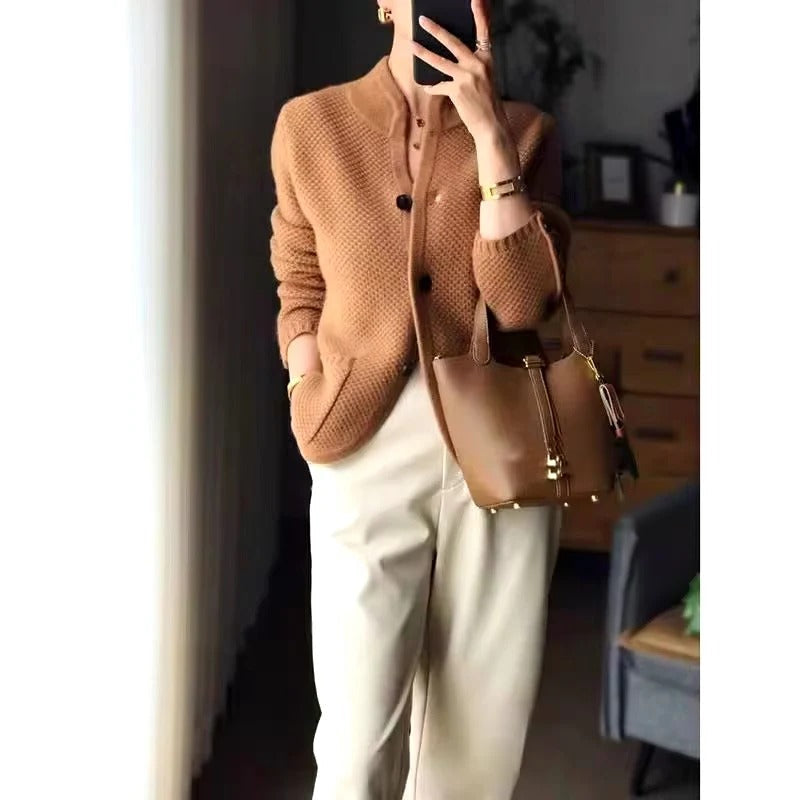 Wool Sweater Jacket Thick Insulated Warm For Cold Winter Weather