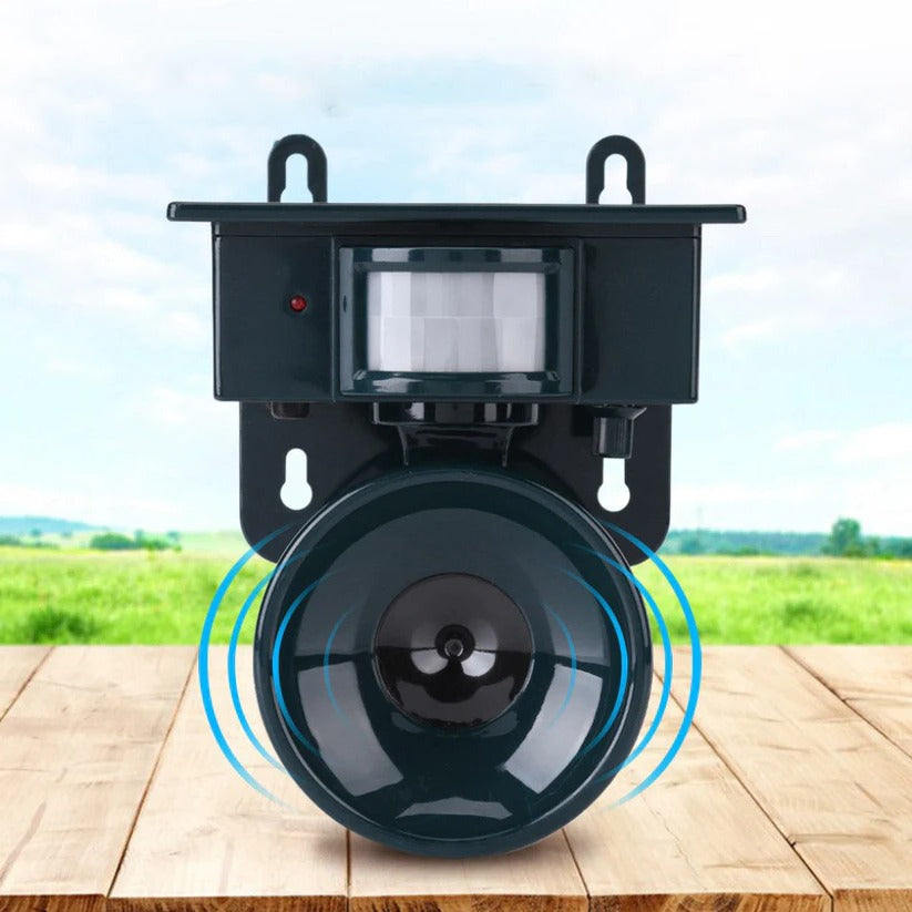 Motion Activated Bird Repeller with Solar Panel and Sound Deterrent