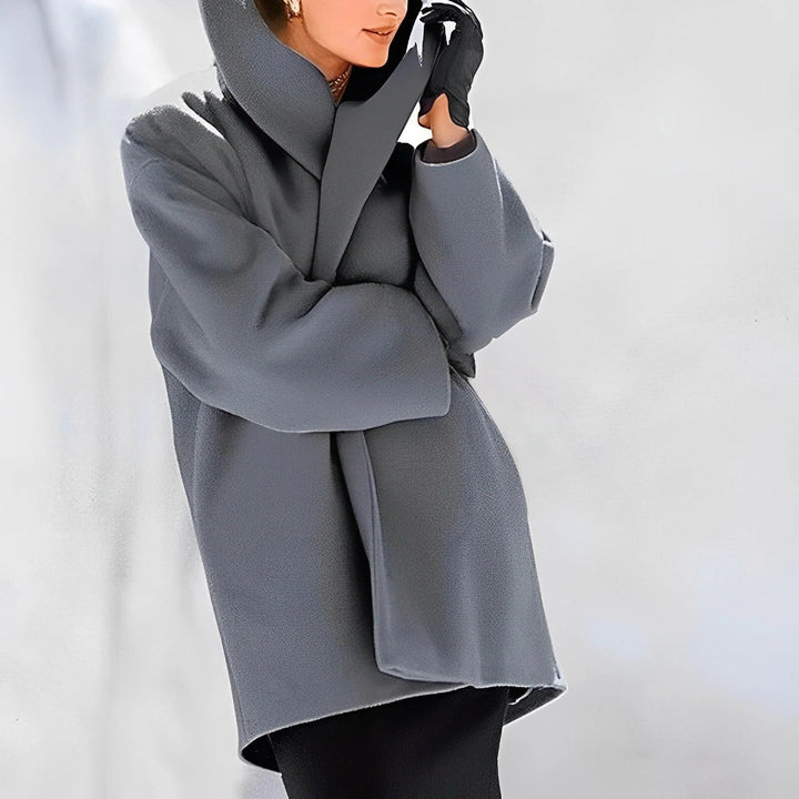 Wool Winter Jacket Hooded Insulated Water-Resistant Windproof For Cold Weather