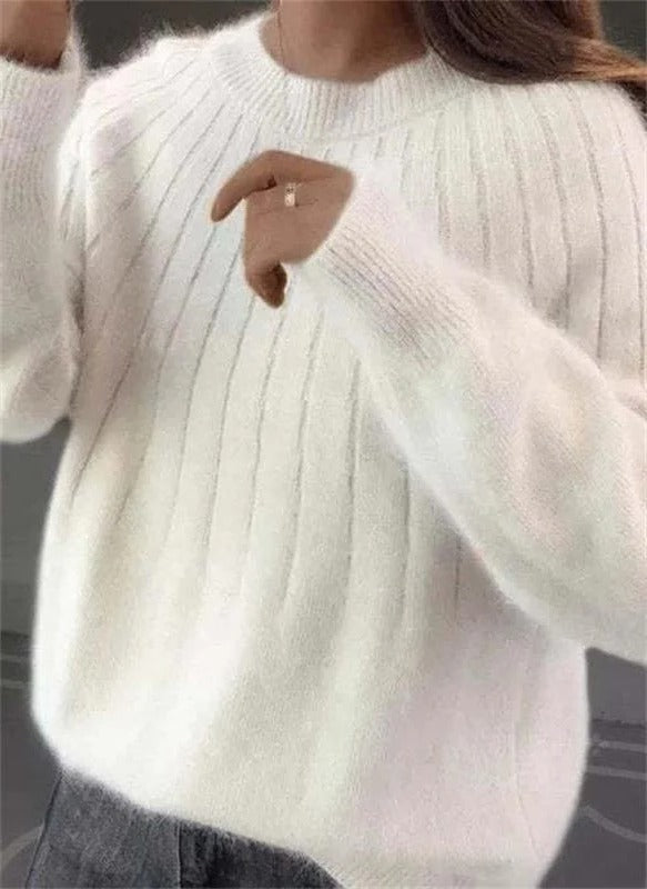 Cashmere Sweater For Women Lightweight Crewneck Long Sleeve Classic Fit