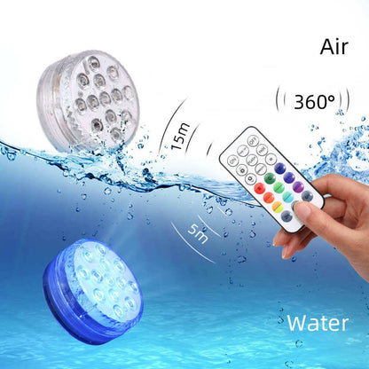 Color Changing Underwater Pool Light with Radio Frequency Remote and 16 Modes