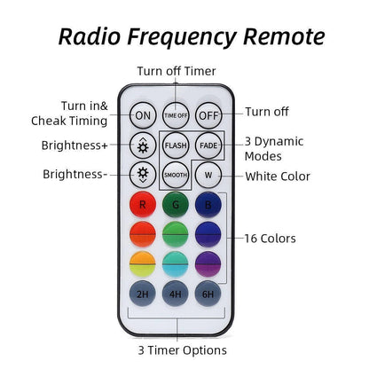 Color Changing Underwater Pool Light with Radio Frequency Remote and 16 Modes