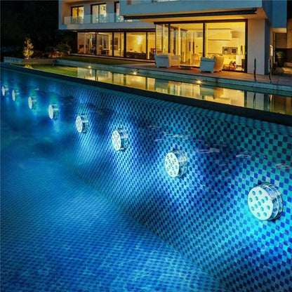 Color Changing Underwater Pool Light with Radio Frequency Remote and 16 Modes