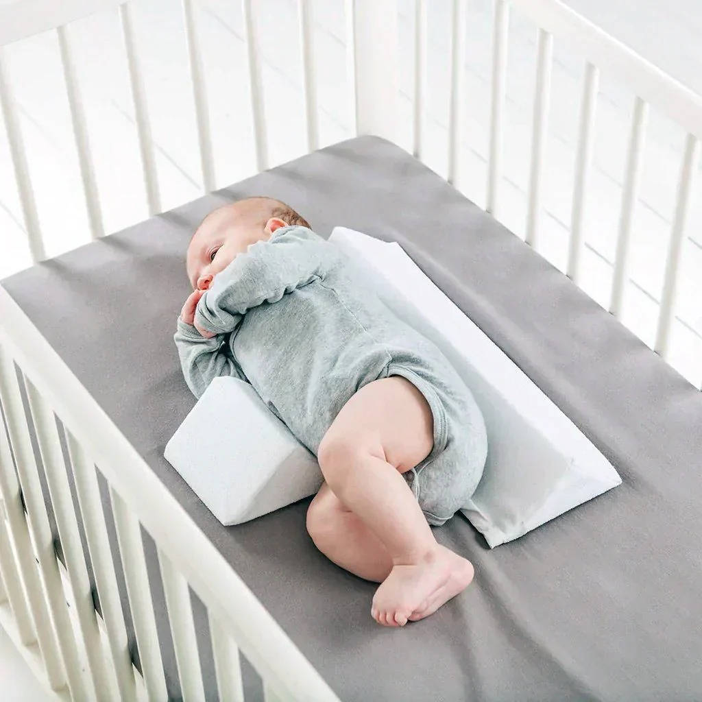 Infant Sleep Wedge with Dual Cushions and Adjustable Width, Machine Washable