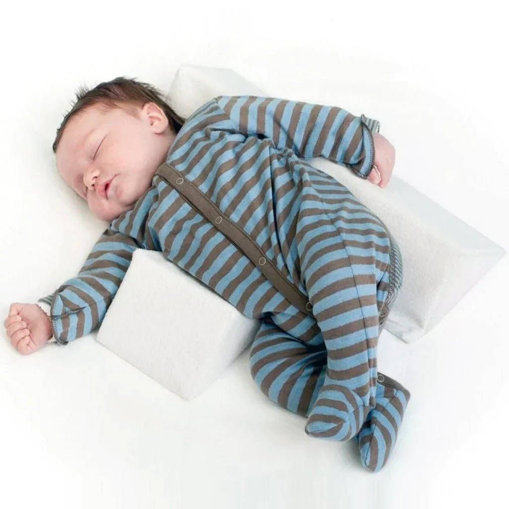 Infant Sleep Wedge with Dual Cushions and Adjustable Width, Machine Washable