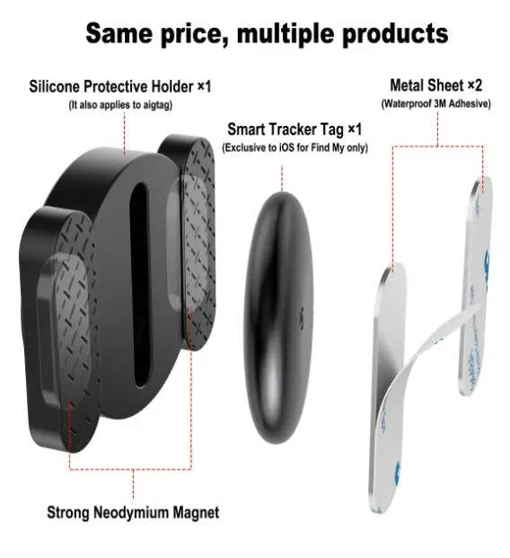 Compact Car GPS Tracker with Magnetic Mount and Extended Battery, Global Real Time Tracking