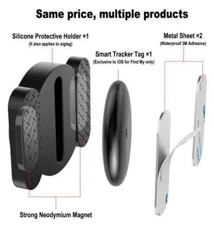 Compact Car GPS Tracker with Magnetic Mount and Extended Battery, Global Real Time Tracking