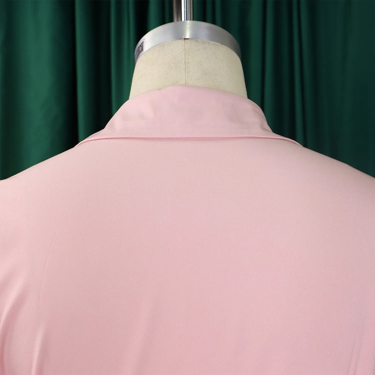 Women's Button-Front Maxi Dress - Puff Sleeve A-Line with Lapel Collar