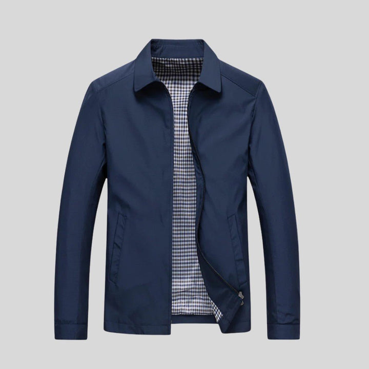 Jacket Lightweight Cotton Blend Breathable Everyday Casual Zip Front