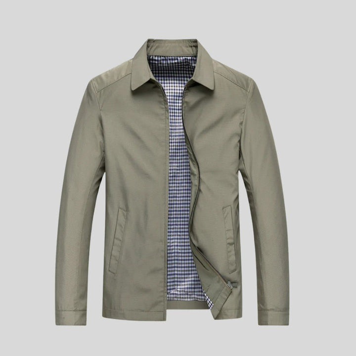 Jacket Lightweight Cotton Blend Breathable Everyday Casual Zip Front