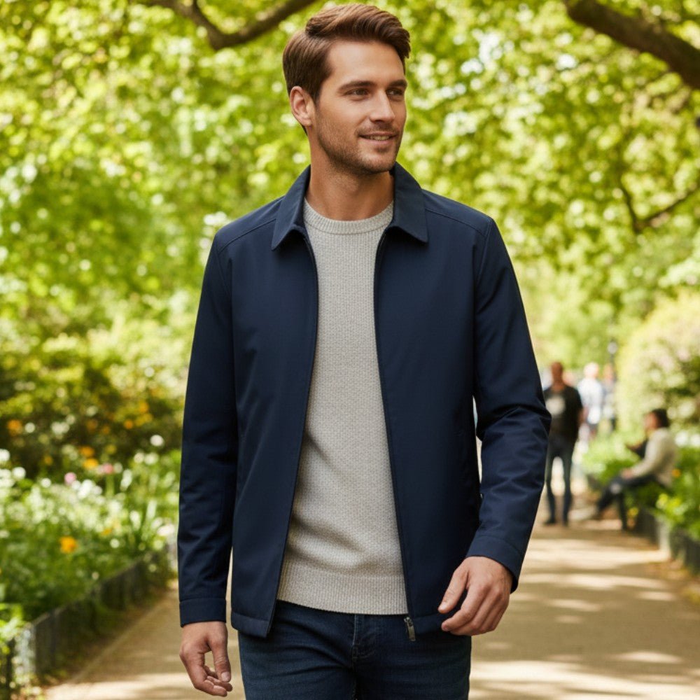 Jacket Lightweight Cotton Blend Breathable Everyday Casual Zip Front