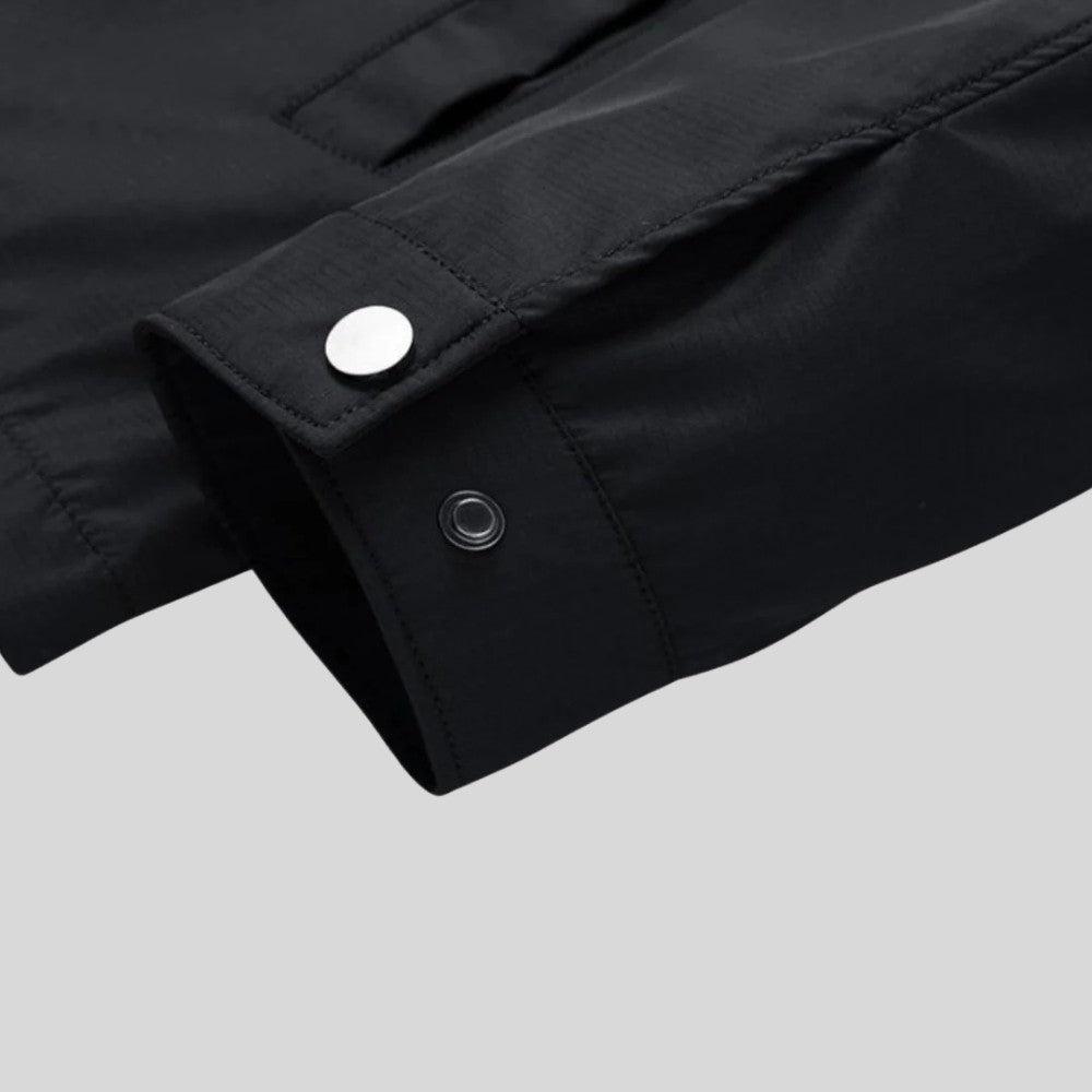 Jacket Lightweight Cotton Blend Breathable Everyday Casual Zip Front