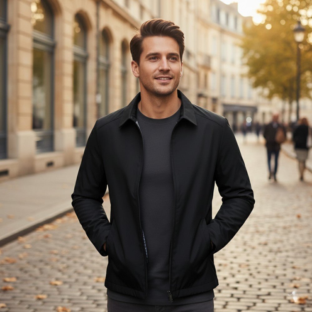 Jacket Lightweight Cotton Blend Breathable Everyday Casual Zip Front