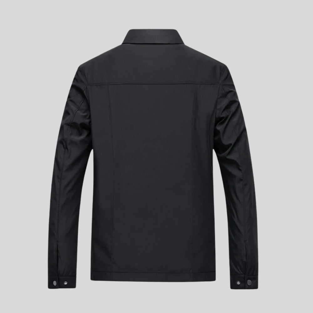Jacket Lightweight Cotton Blend Breathable Everyday Casual Zip Front