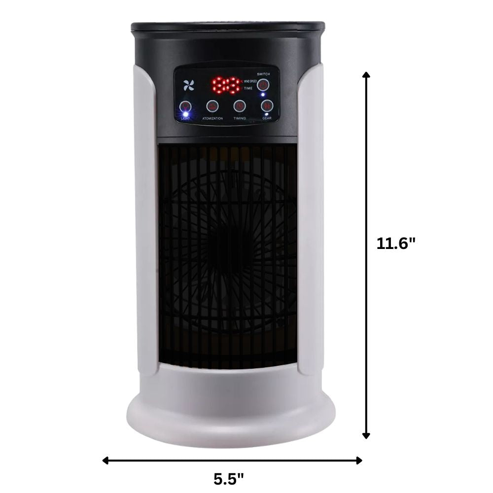 Water Cooling Portable Air Conditioner with Swing Mode and 8-Hour Timer 4 Wheels