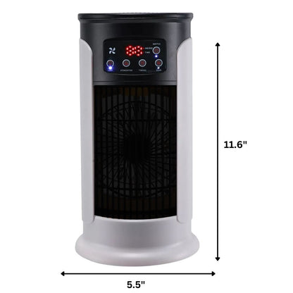 Water Cooling Portable Air Conditioner with Swing Mode and 8-Hour Timer 4 Wheels