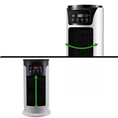Water Cooling Portable Air Conditioner with Swing Mode and 8-Hour Timer 4 Wheels