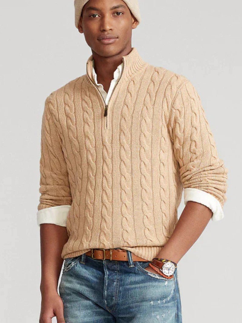 Wool Knit Sweater Men&