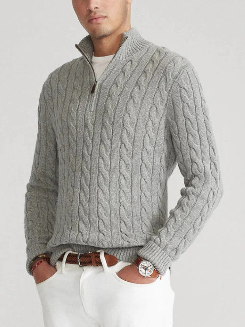 Wool Knit Sweater Men&