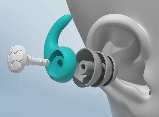 Reusable Silicone Noise Reducing Earplugs