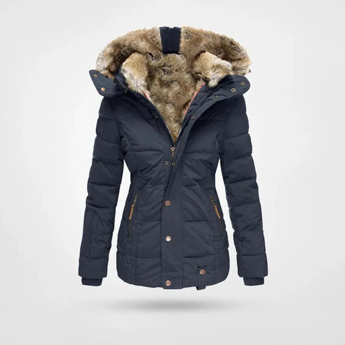 Winter Coat With Insulated Lining, Waterproof Shell And Attached Hood