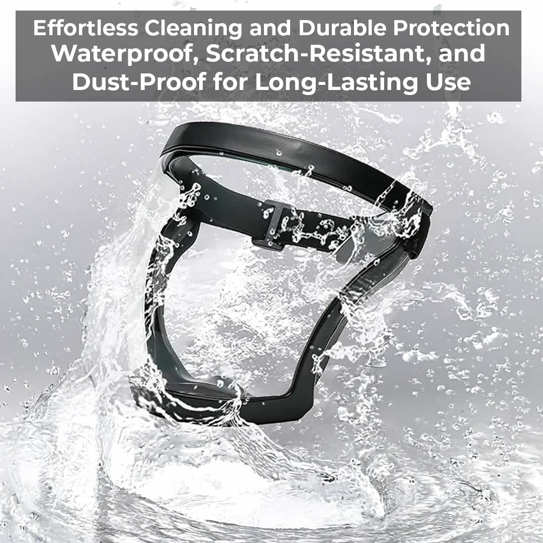 Shielding Face Visor with Anti-Fog Coating and Detachable Filter