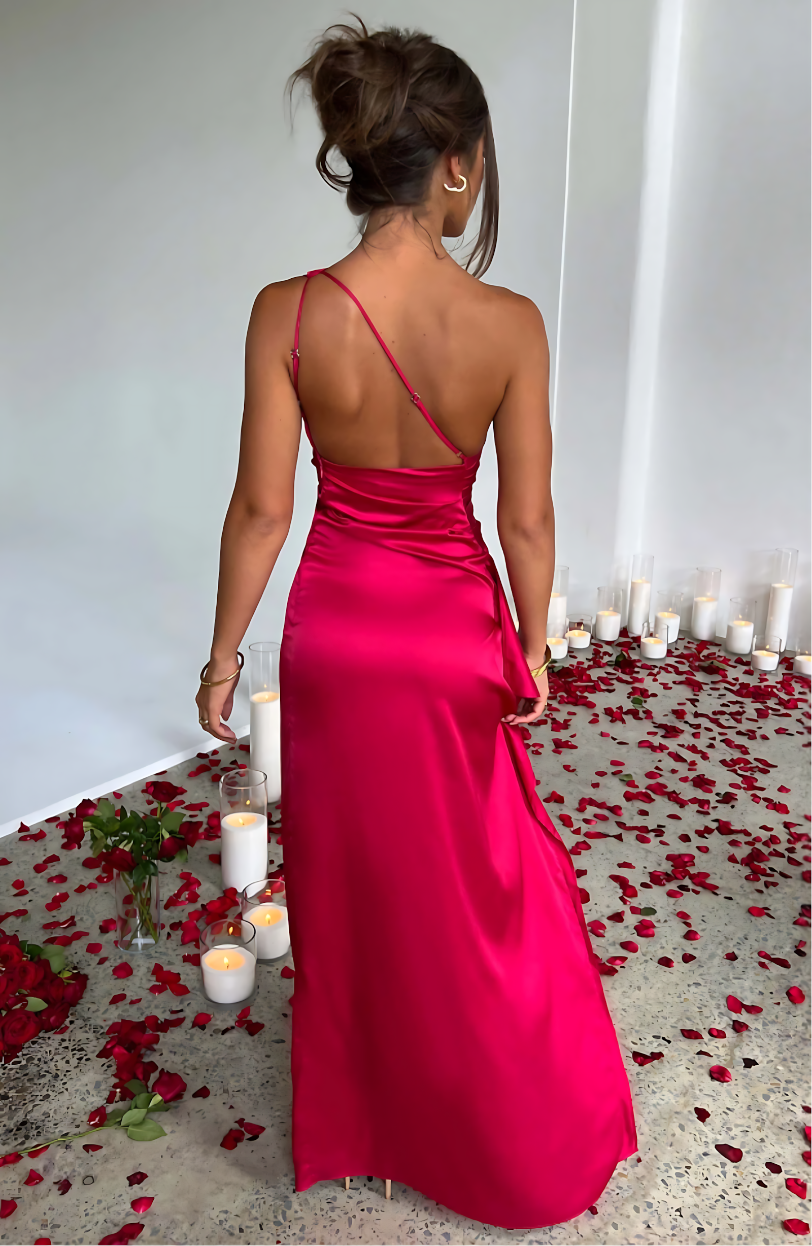 ELIZA MAXI DRESS - RUBY RED