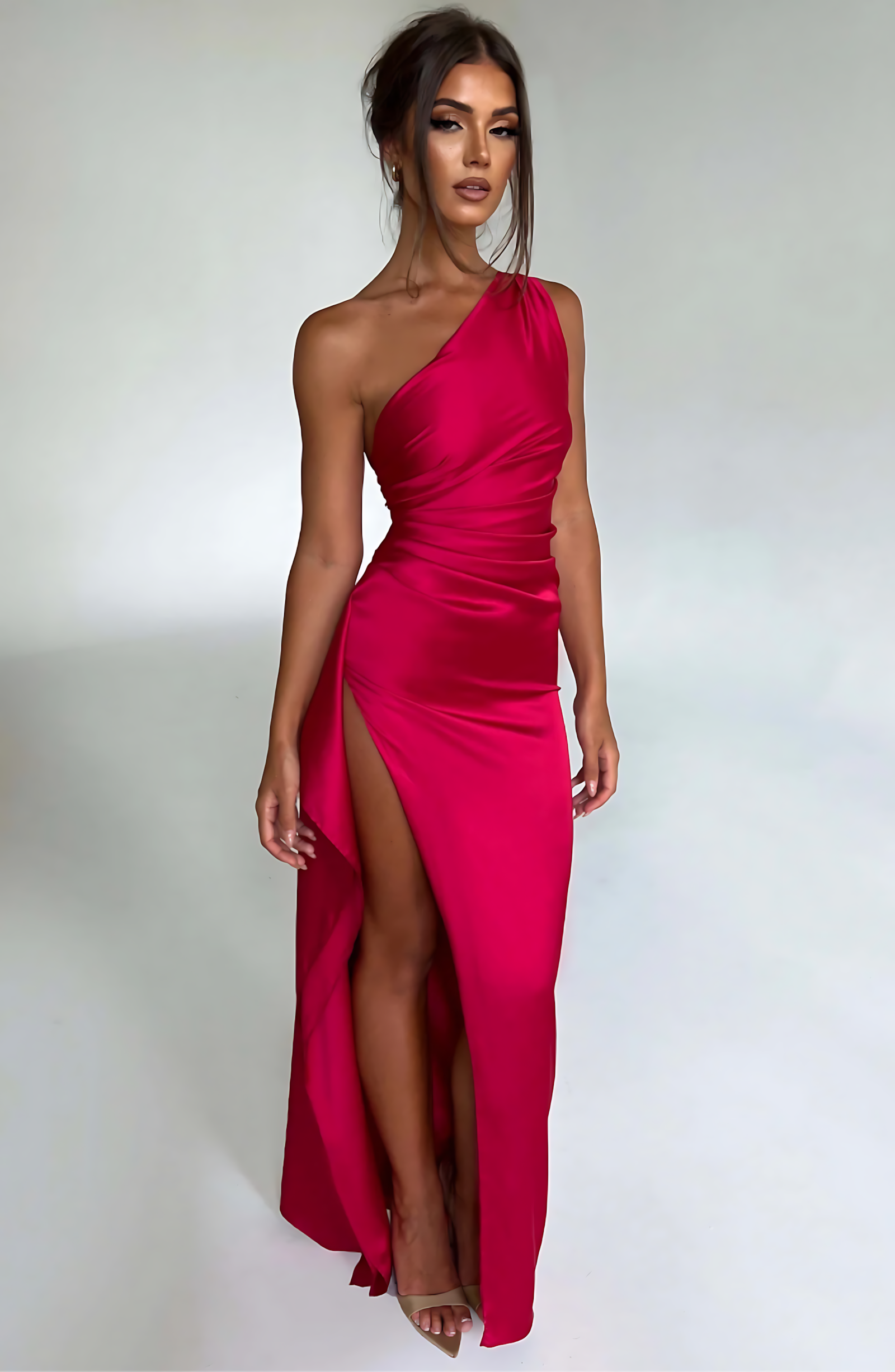 ELIZA MAXI DRESS - RUBY RED