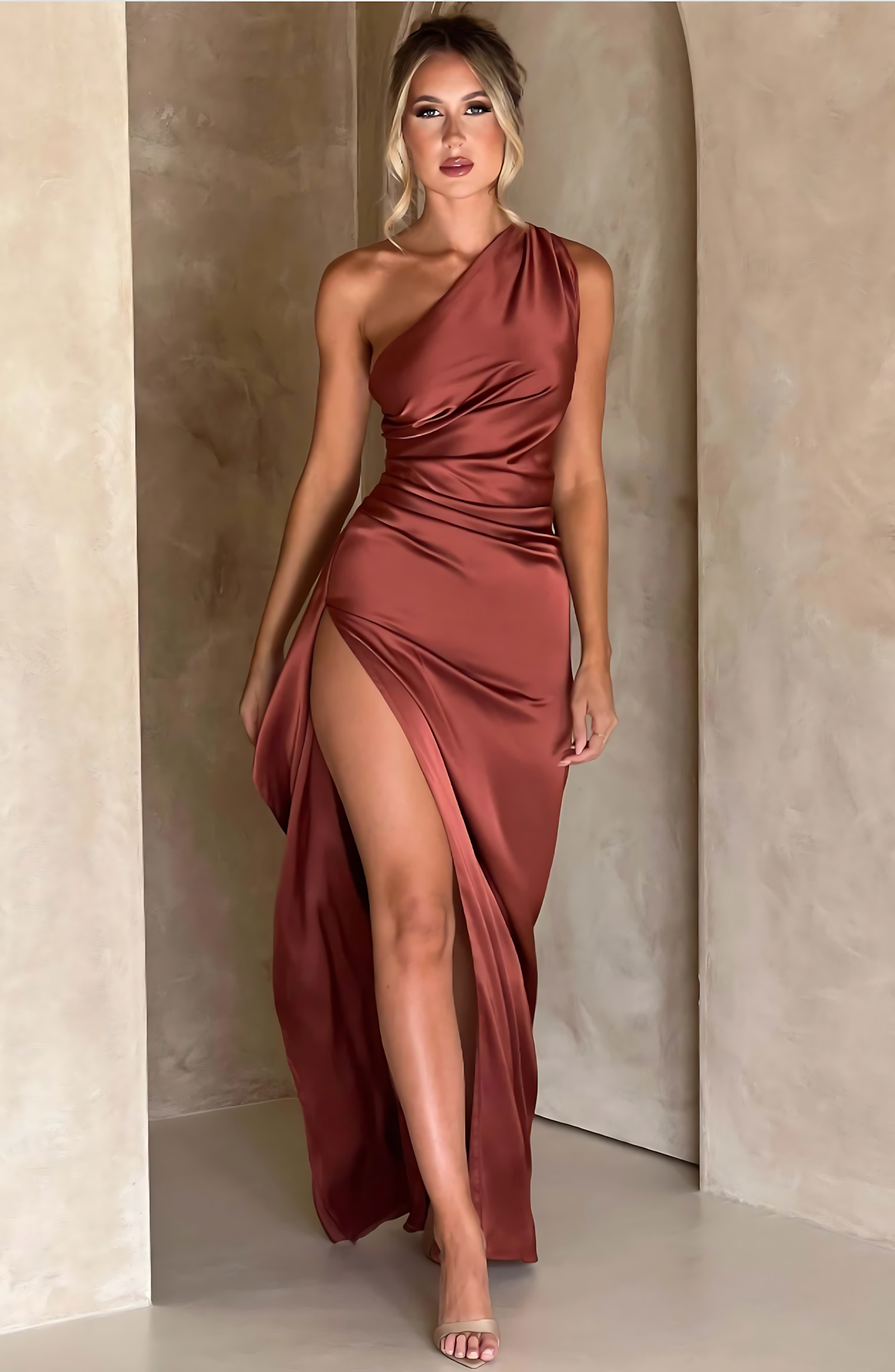 ELIZA MAXI DRESS - COPPER