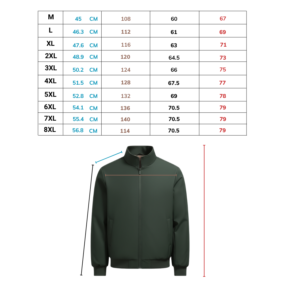 Thermal Jacket Plus Size Warm Fleece Lined Cold Weather Coat