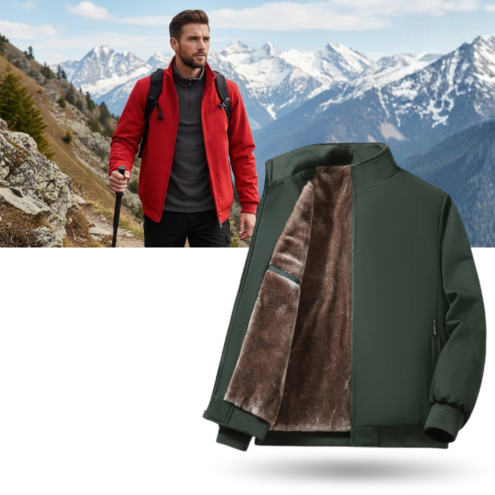 Thermal Jacket Plus Size Warm Fleece Lined Cold Weather Coat