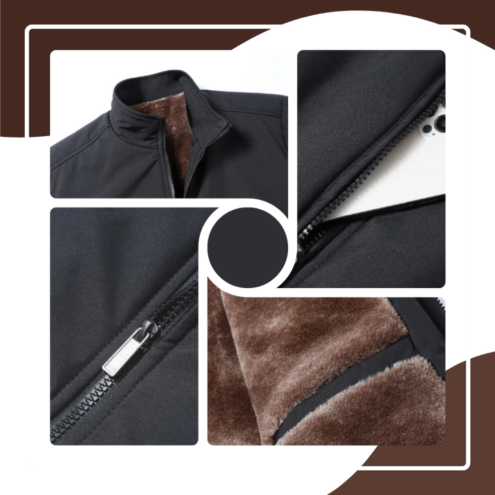 Thermal Jacket Plus Size Warm Fleece Lined Cold Weather Coat
