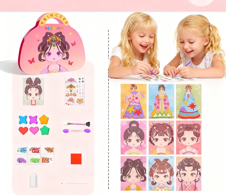 Princess 3-in-1 Dress Up And Makeup Game Set