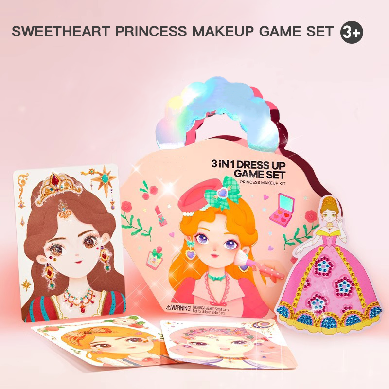 Princess 3-in-1 Dress Up And Makeup Game Set