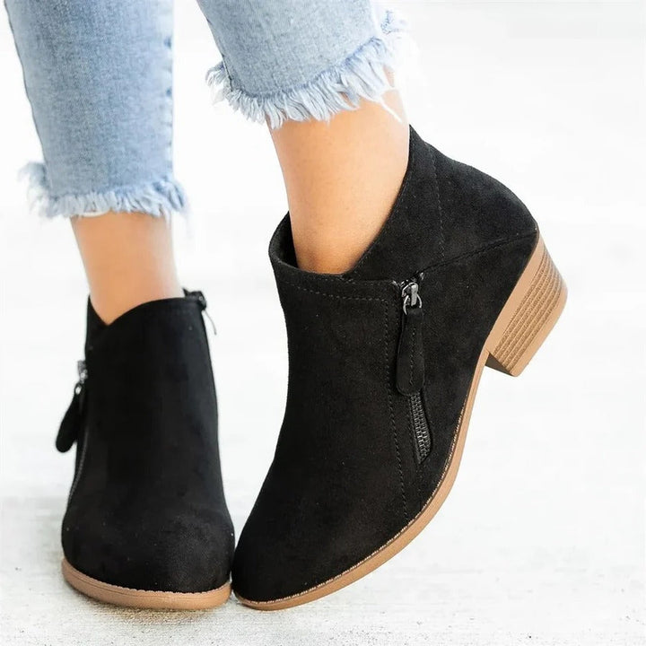 Ankle Boots For Women With Cushioned Insoles And Low Heels
