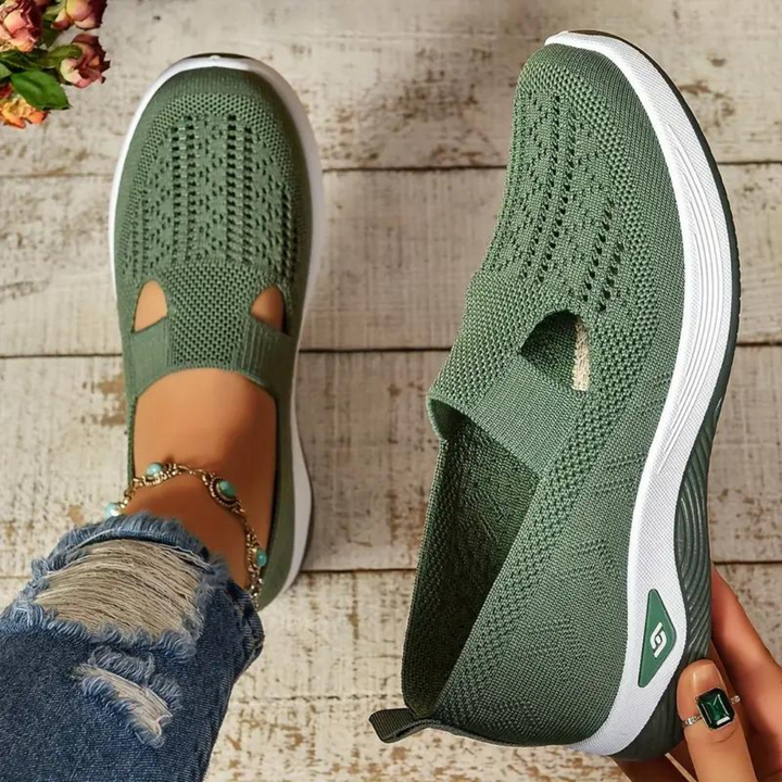 Slip-On Shoes For Women With Built-In Arch Support And Cushioning