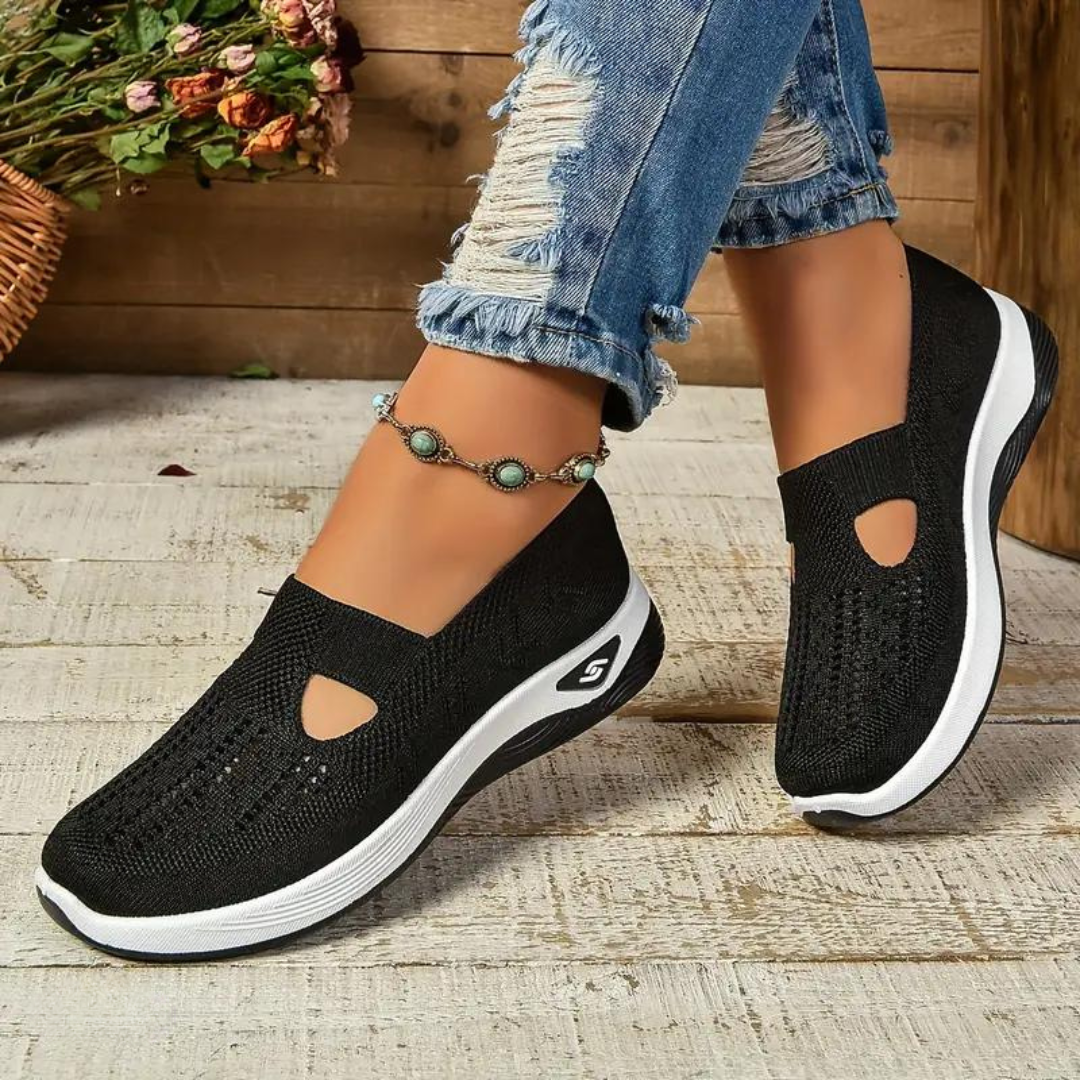 Slip-On Shoes For Women With Built-In Arch Support And Cushioning